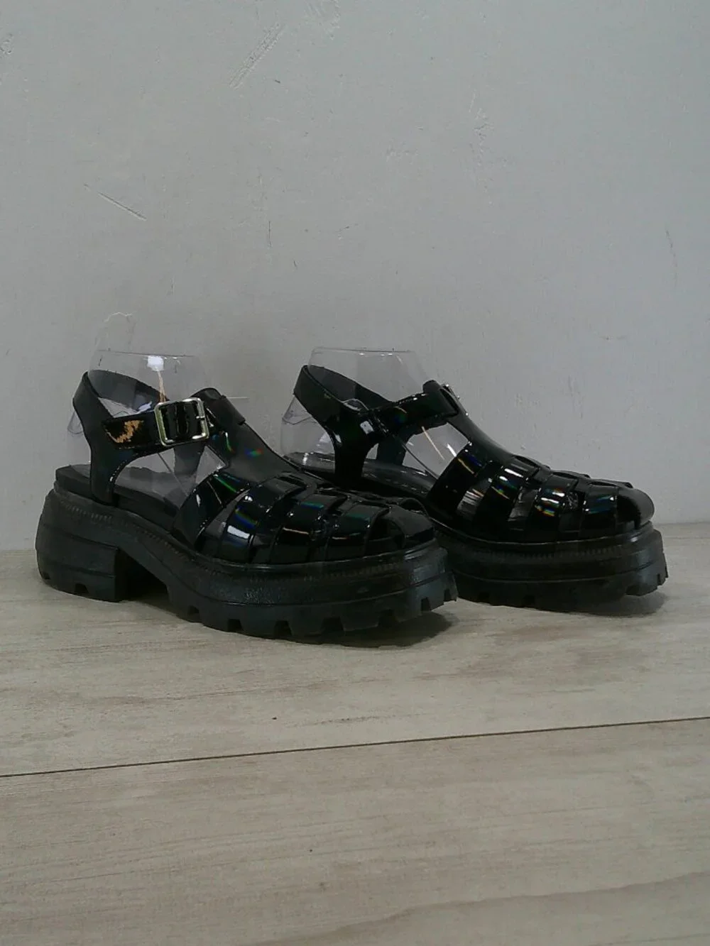 Katy Perry The Geli Combat Fisherman Y2K 90's Style Platform Sandals SZ 9M | 39